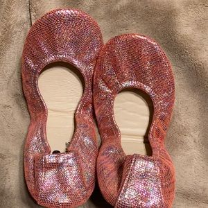 Coral Rainbow Suede Storehouse Flats.